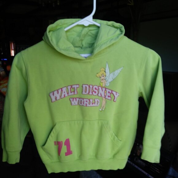Walt Disney Tinker Bell Girls Green Hoodie Jacket - Picture 2 of 4